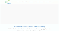 Desktop Screenshot of ecoboats.com.au